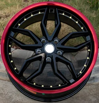 

New Red Lip 20 Inch 20x9.0 20x10.5 5x108 5x112 5x114.3 5x120 Car Aluminum Alloy Wheel Rims Fit For Toyota Audi Volkswagen BMW