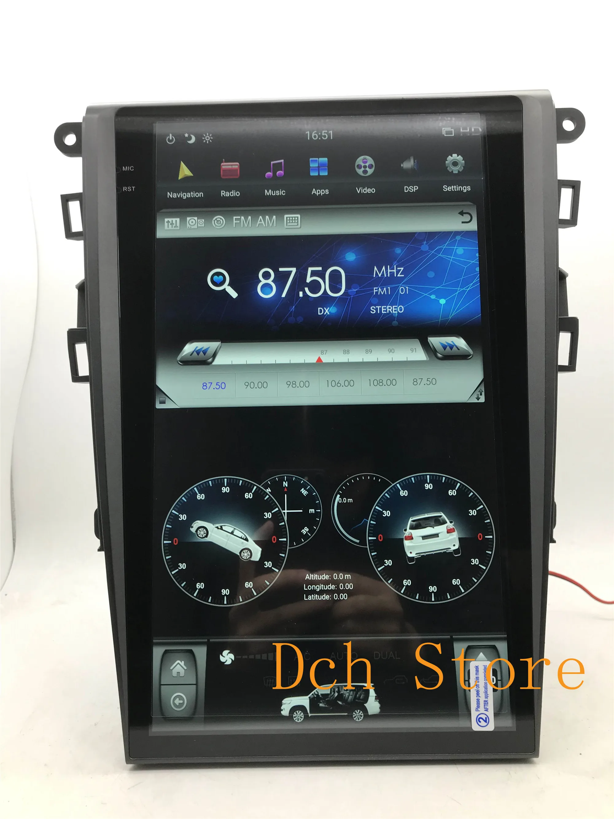 13 6 ''tesla style Android 9 0 автомобильный DVD плеер GPS навигация для Ford Mondeo fusion 2013 2018 PX6 CARPLAY