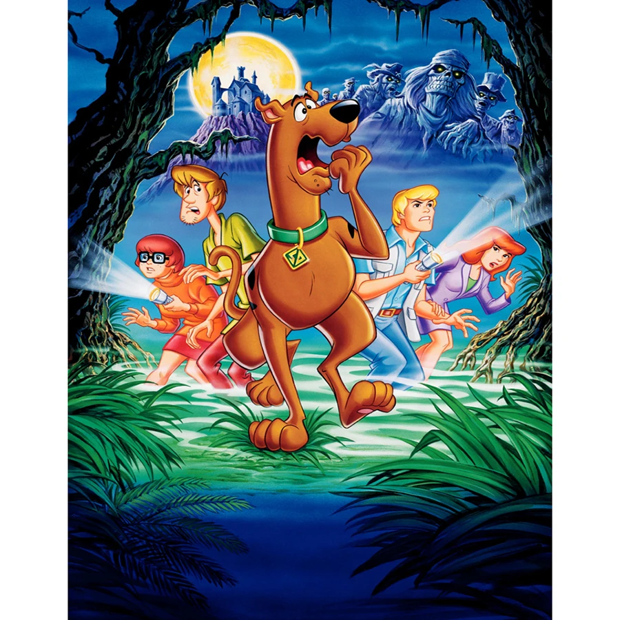 Алмазная живопись 5D мультфильм Scooby Doo DIY вышивка распродажа домашний декор