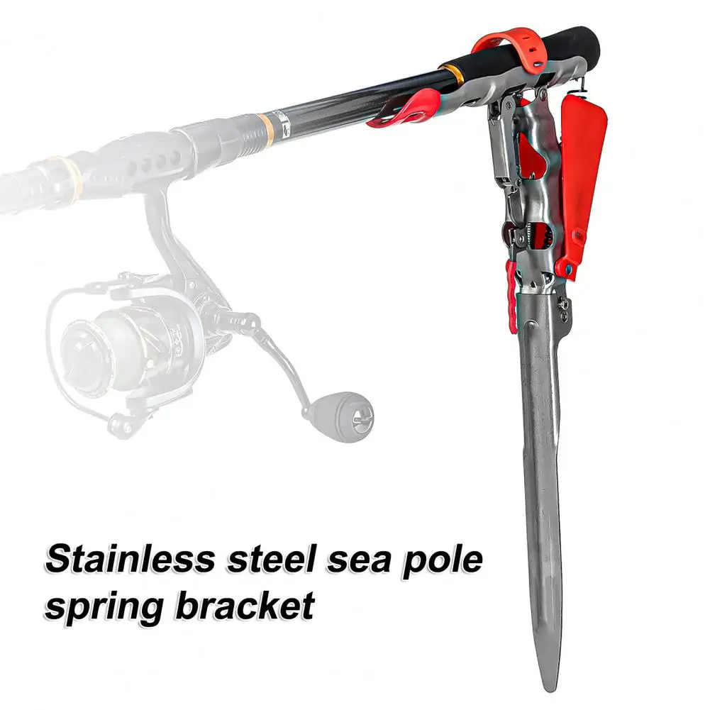 Generic Single And Double Spring Fishing Pole Rack Folding Adjustable