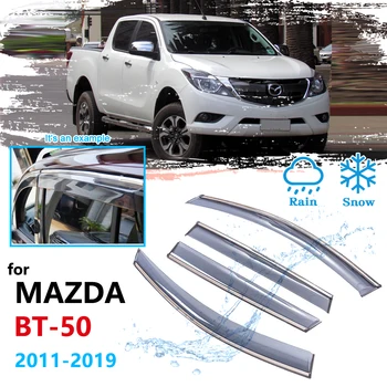 

Car Window Accessories for Mazda BT-50 BT50 2011~2019 UP UR Rain Guard Deflector Visor Awnings Shelters 2012 2013 2014 2015 2016
