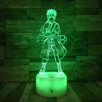 

Anime Uzumaki Naruto 3D LED RGB Night Light 7 Color Change Desk Light Action Figures 2819 Kids Home Christmas Toys