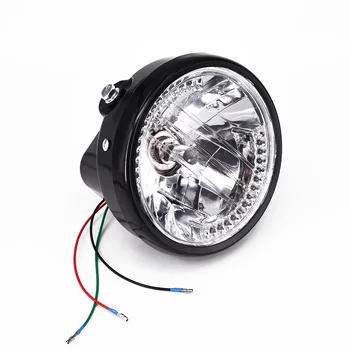 

DC 12V H4 35W Motorcycle Headlight Amber Turn Signal LED For Harley Cafe Racer