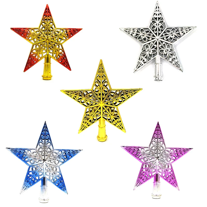 

Three-dimensional Cutout Christmas Tree Top Star Tree Star Five-pointed Star Christmas Ornament Christmas Gift