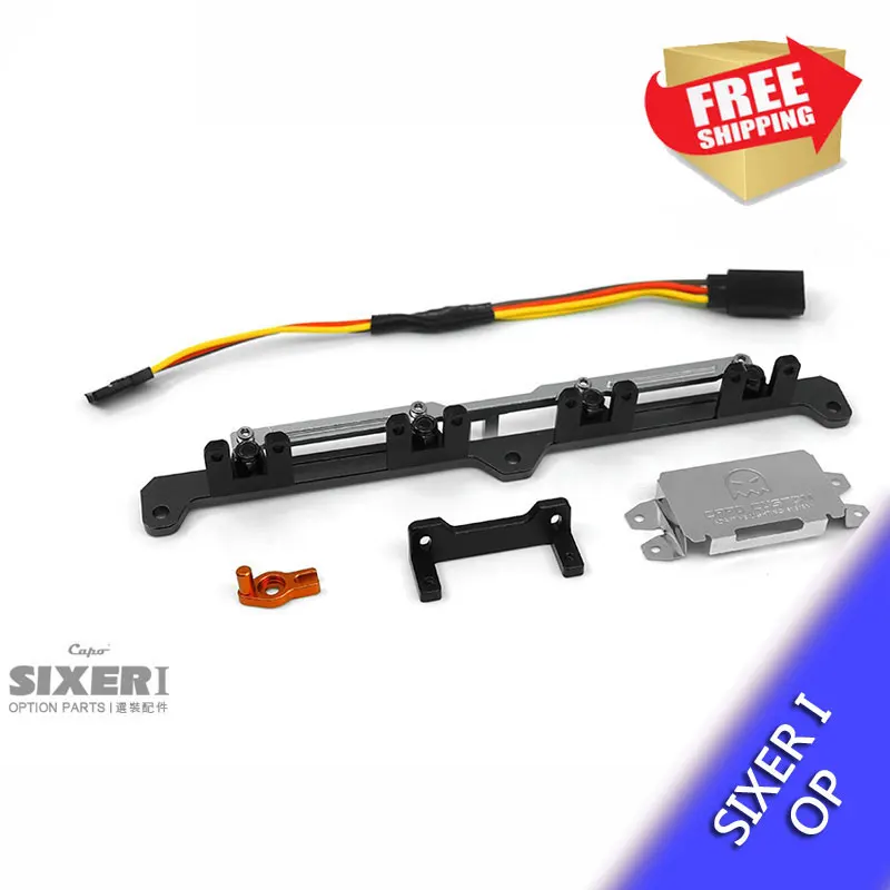 

RC Parts Capo SIXER 1:6 Samurai metal multi function roof rack need servo CD15828LS option parts