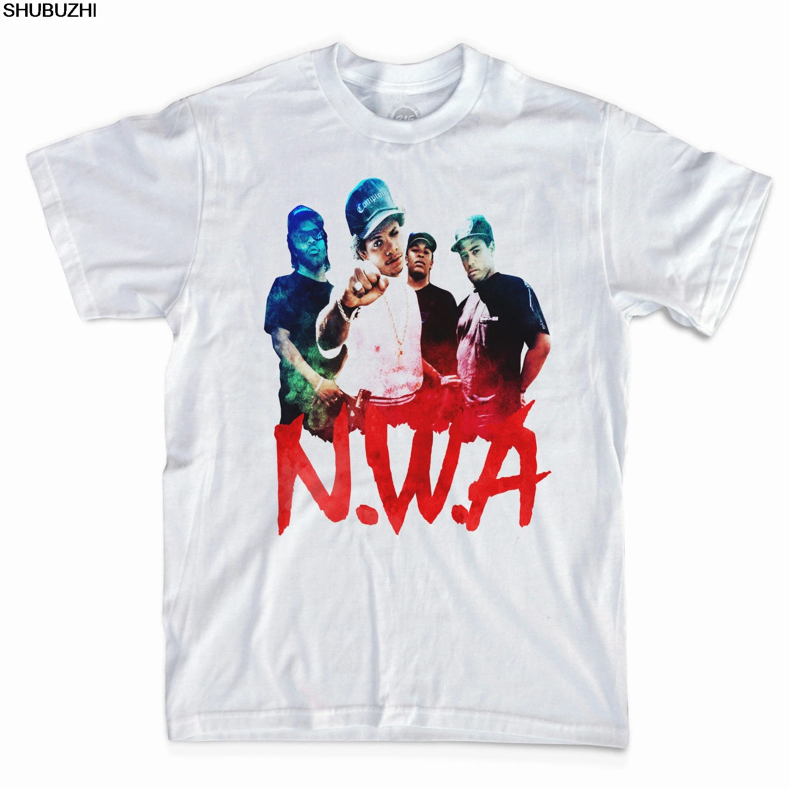 

90's Hip Hop Sytle NWA T-Shirt Featuring Eazy-E, Dr Dre and Ice Cube Printed T Shirt Boys Top Tee Shirt Cotton Plus Size