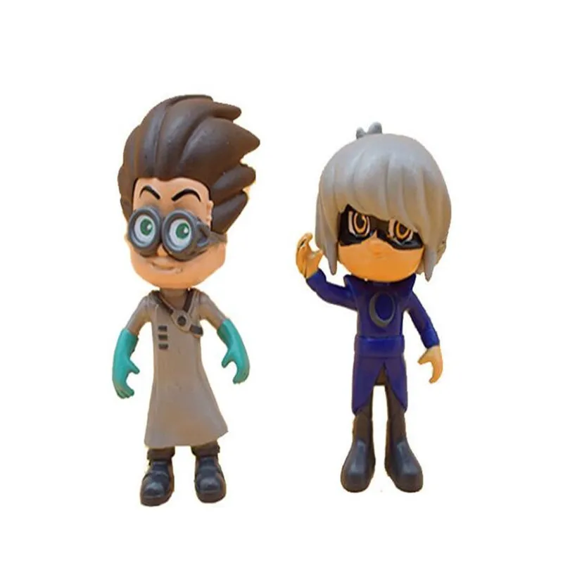 6 Pcs/Set Pj Masks Ornament Anime Kids Toys Action Figure Pvc Model Children Birthday Gifts