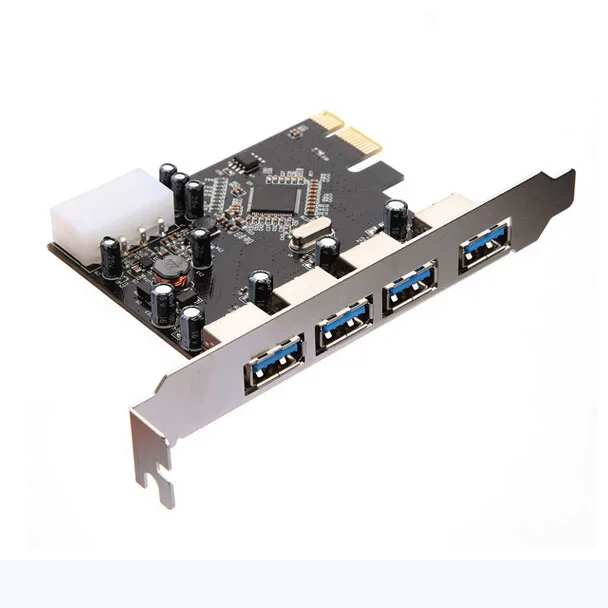 USB 3 0 PCI Express адаптер разъем PCI-E карта 4 порта ПК компьютер | Компьютеры и офис