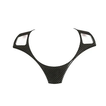 

Parts Steering Wheel Decor Trim + Shift Knob Cover ABS Carbon Fiber Decoration Accessory High Quality