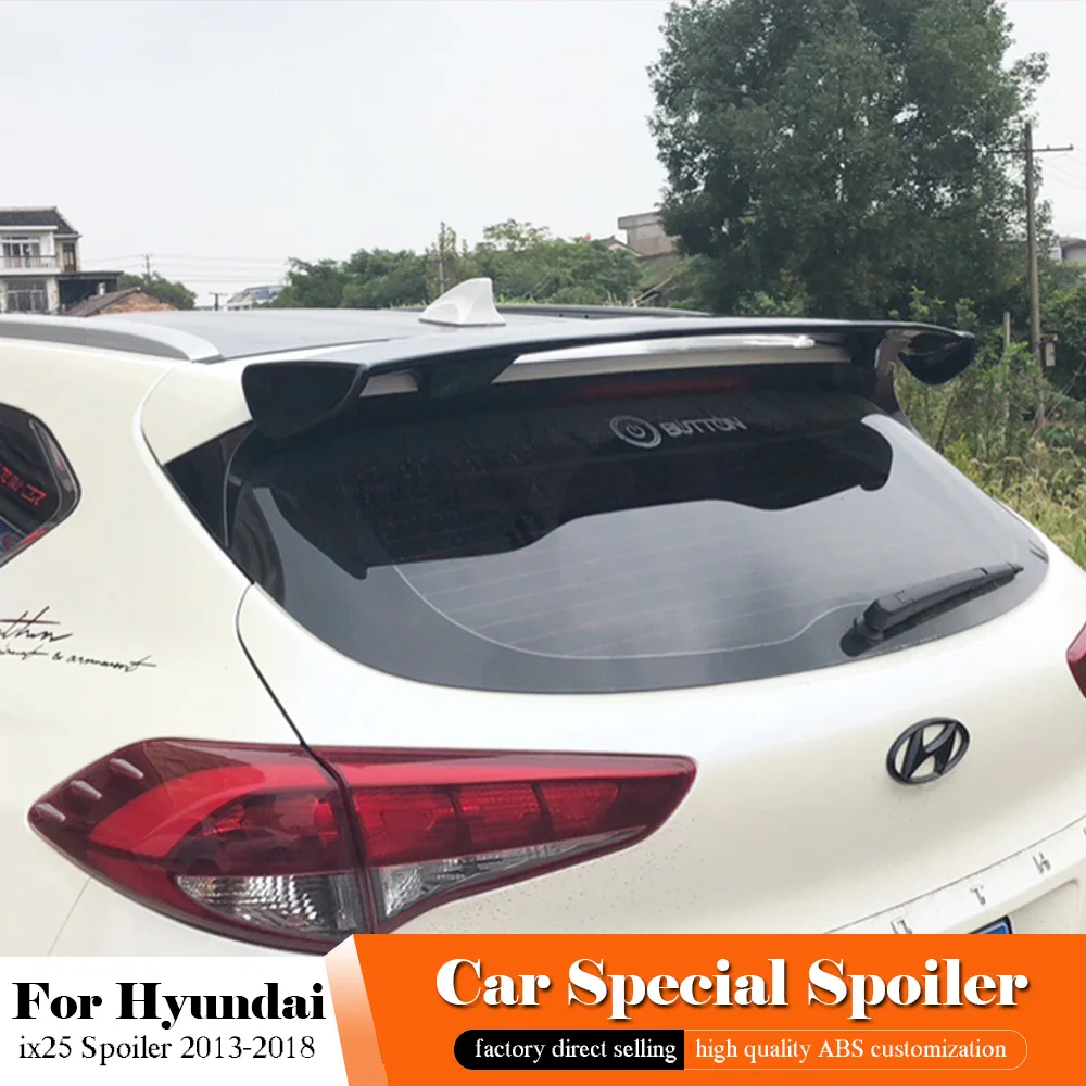 AITWATT 2013-2018 черный спойлер для Hyundai IX25 АБС-пластик праймер заднего крыла автомобиля