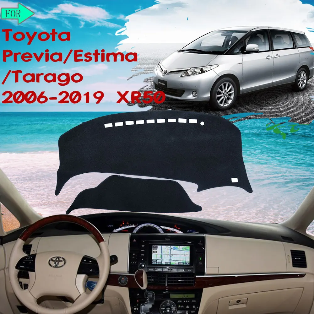 Приборной панели автомобиля тире коврик крышка избежать легкий ковер для Toyota Previa