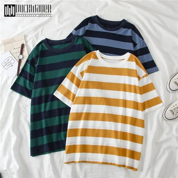 

Duckwaver Summer Geometirc Oversized Women T-shirts 90s Women Aesthetic High Quality Basic Tshirt O-neck Loose Female Long Tees