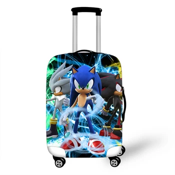 

18-32 Inch Sonic Boom Hedgehogs Luggage Cover Travel Accessories Trolley Case Baggage Protective Covers Anti-Dust Suitcase Cover