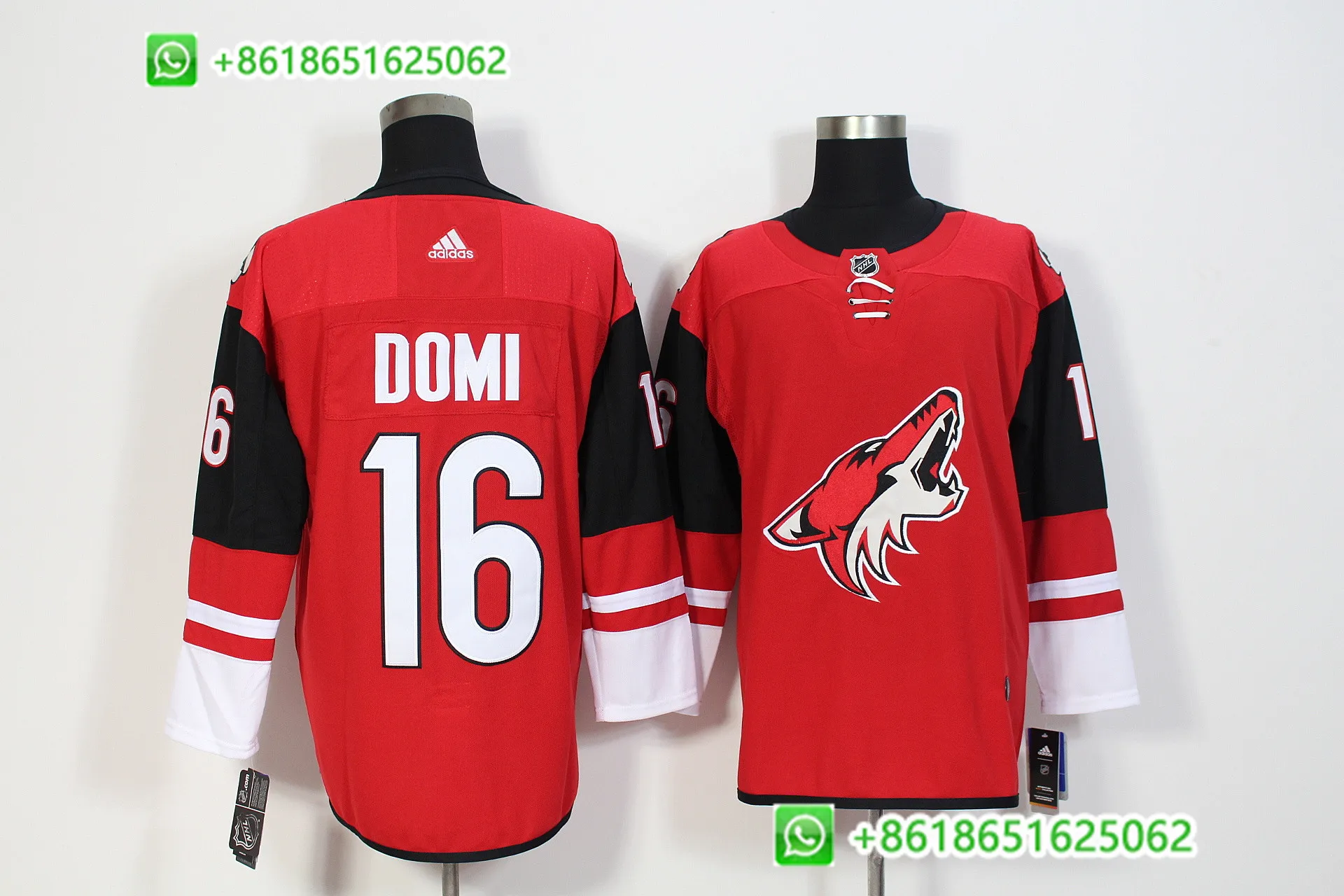 AS PICTURE Сшитые мужские хоккейные майки Arizona Max Domi - Цвет: AS PICTURE