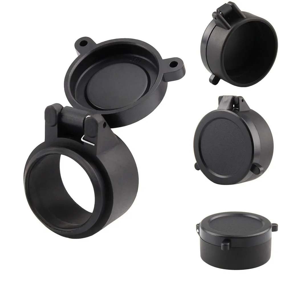 Hunting Dustproof Flip Up Lens Cover Caps Riflescope Telescopic Sights Available 