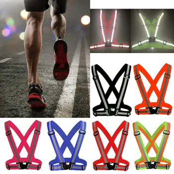 

Bicycle Riding Night Running Light Vest Light Led Fiber Light Warning Light Reflective Vest Equipment Accessories