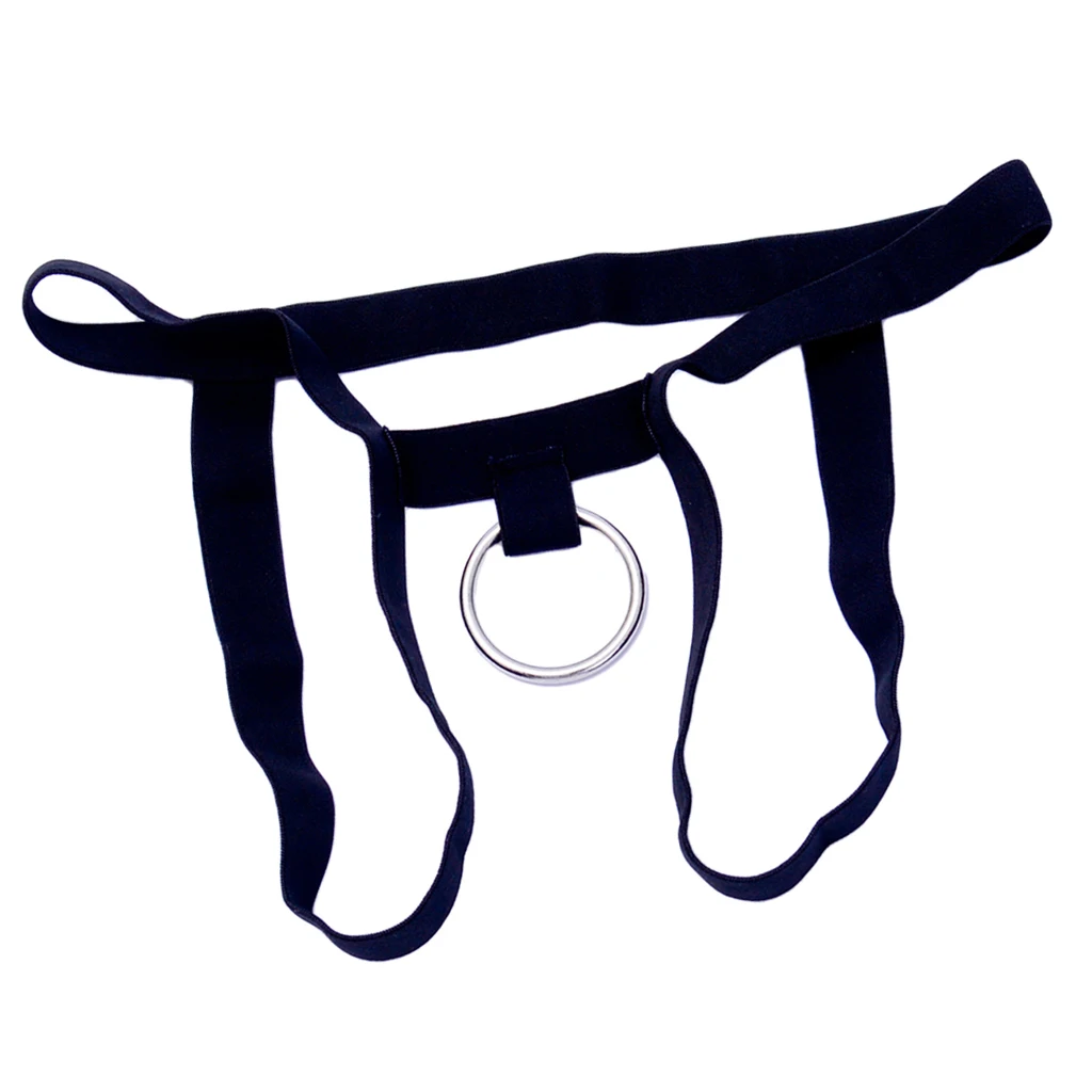 Sexy Mens G-string Underwear Hollow Ring Pouch Jockstrap Men Thong Briefs Gay Underwear Tanga Hombre Black