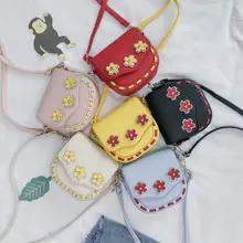 Raged Sheep, мультяшная Детская сумка через плечо из искусственной кожи для девочек, новые милые сумки с цветами, сумочка, простая принцесса, Детская сумочка для девочек