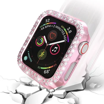 

Watch Case Protective Cover Frame Shell Bling Crystal for iWatch 38/42/40/44mm Protective Case For Apple Watch Series 4 3 2 1