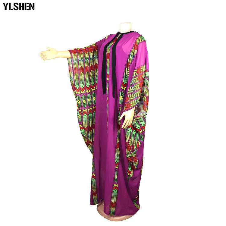 African Dresses For Women Clothes Dashiki Pearl Chiffon Africa Clothing 2019 High Quality Boubou Robe Africaine Party Long Dress 10
