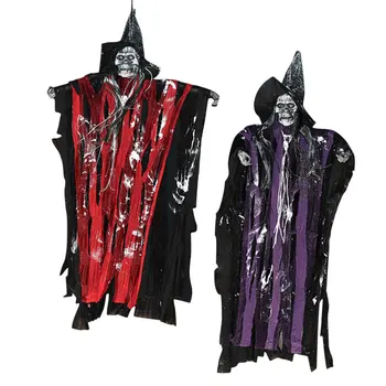

2pcs Hanging Pendant Durable Voice Control High Quality Halloween Hanging Ghost Hanging Pendant Hanging Decor for Halloween