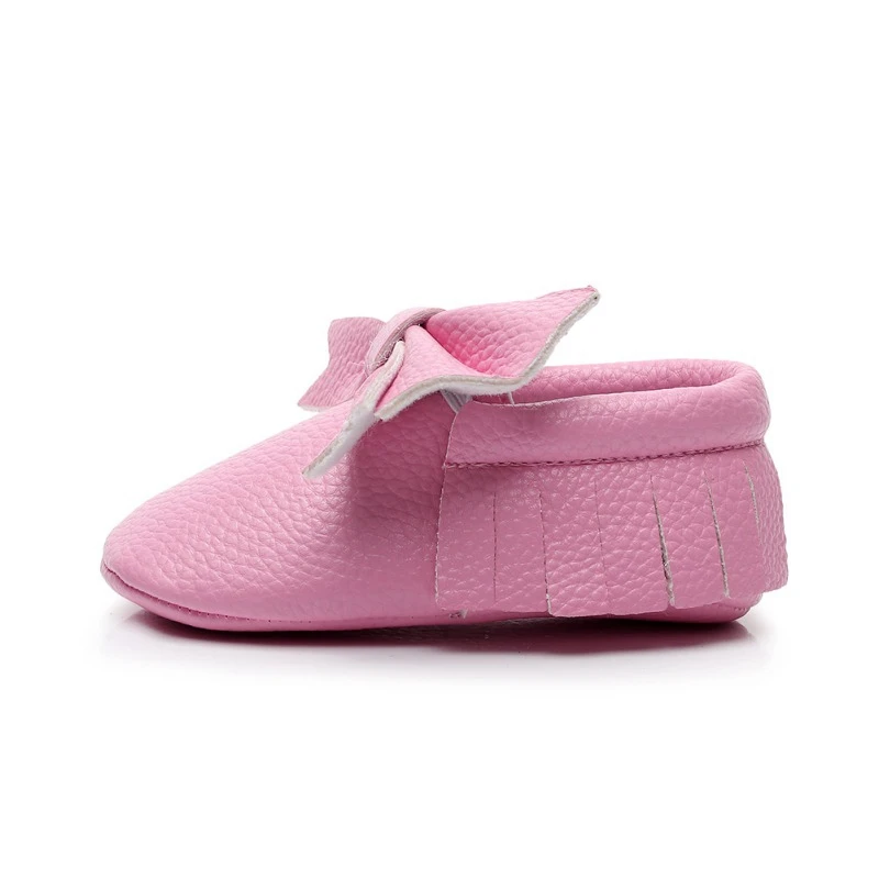 Обувь принцессы для маленьких девочек; Милые однотонные Нескользящие туфли для малышей; От 0 до 2 лет; сезон весна-осень; обувь для малышей