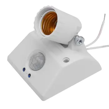 

Lamp Base E27 Standard AC 100-265V Lamp Bulb Base Infrared IR Sensor Automatic Wall Light Holder Socket PIR Motion Detector