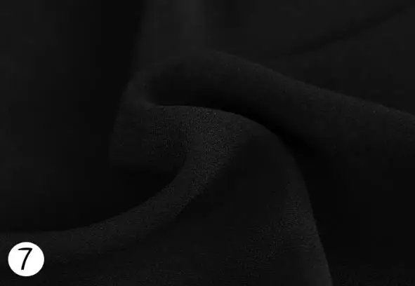 Летняя Высококачественная Заказная однотонная креповая ткань для женского платья, ширина 155 см модная ткань для шитья своими руками горячая распродажа - Цвет: 7