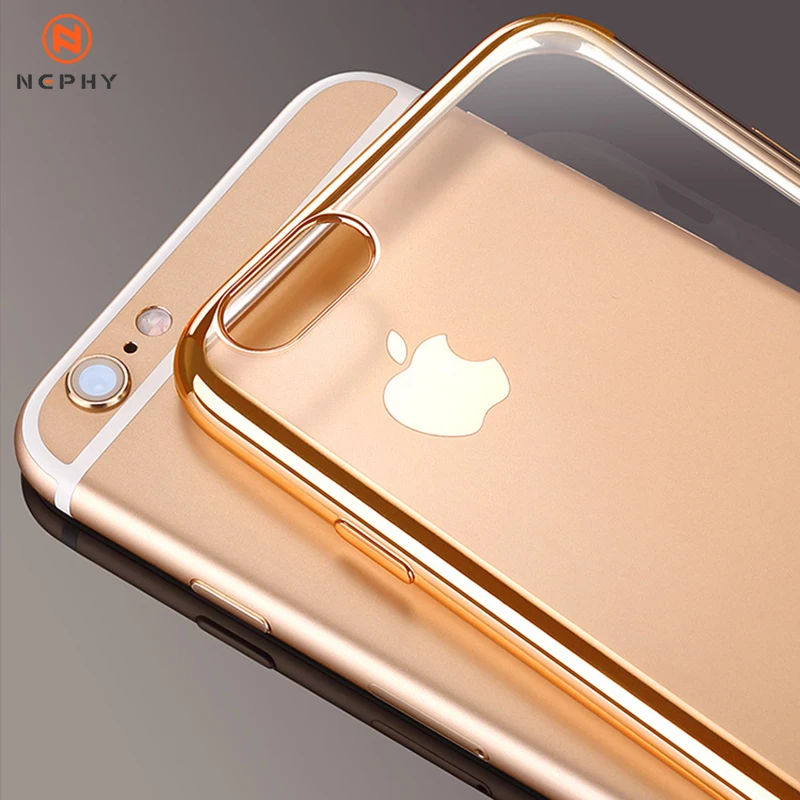 Luxury Clear Silicone Case For iPhone 11 Pro Xs Max XR X 6 s 6s 7 8 Plus 7Plus 8Plus 5 5s SE Plating Soft TPU Back Cover |