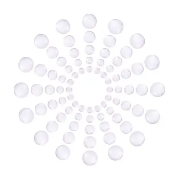 

About 50 Pcs Transparent Glass Dome Cabochon for Pendant Craft Jewelry Making