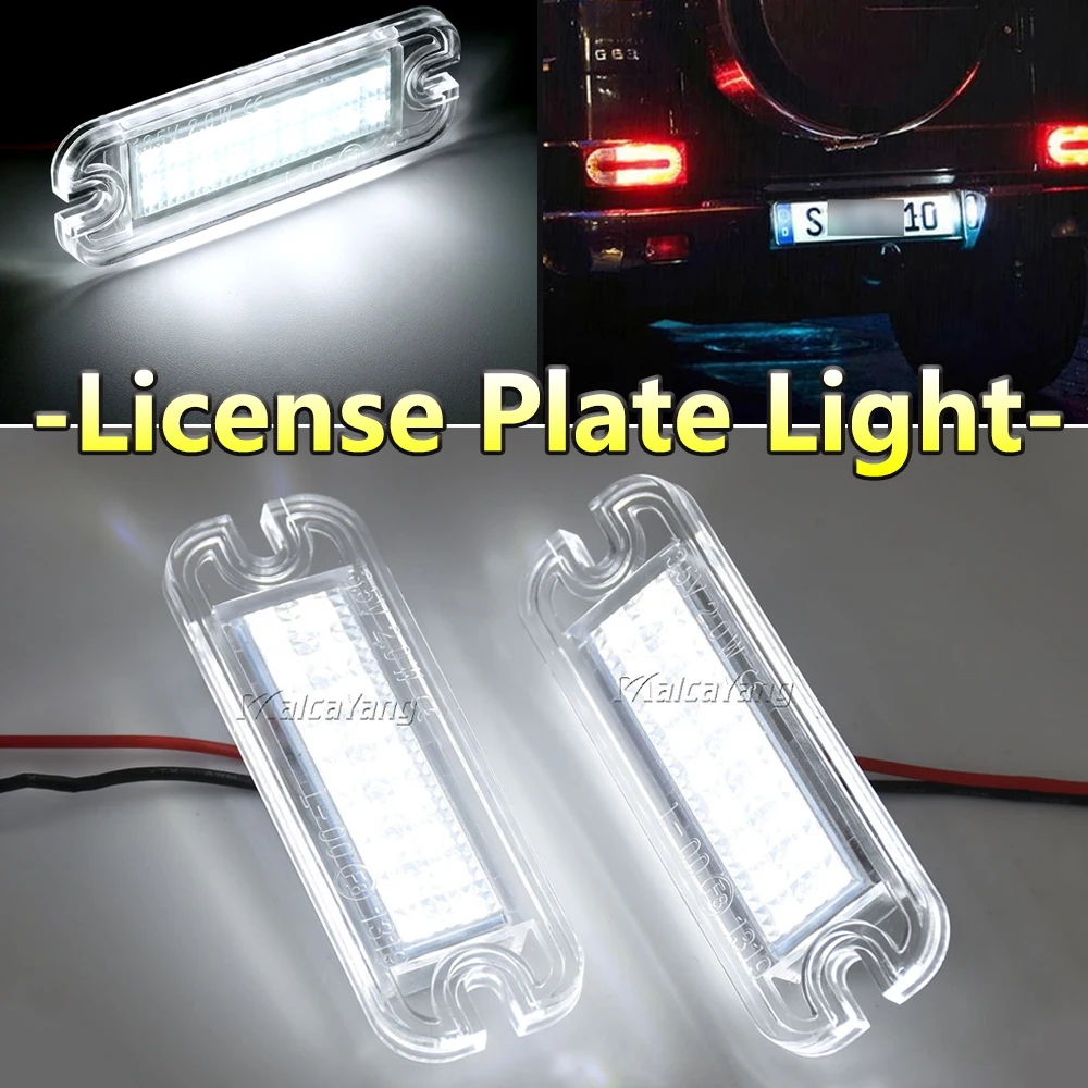

Error Free LED License Plate Lights For Mercedes Benz G-Class W463 G500 G550 G55 G63 G65 AMG Car Number Lamp A4638200356