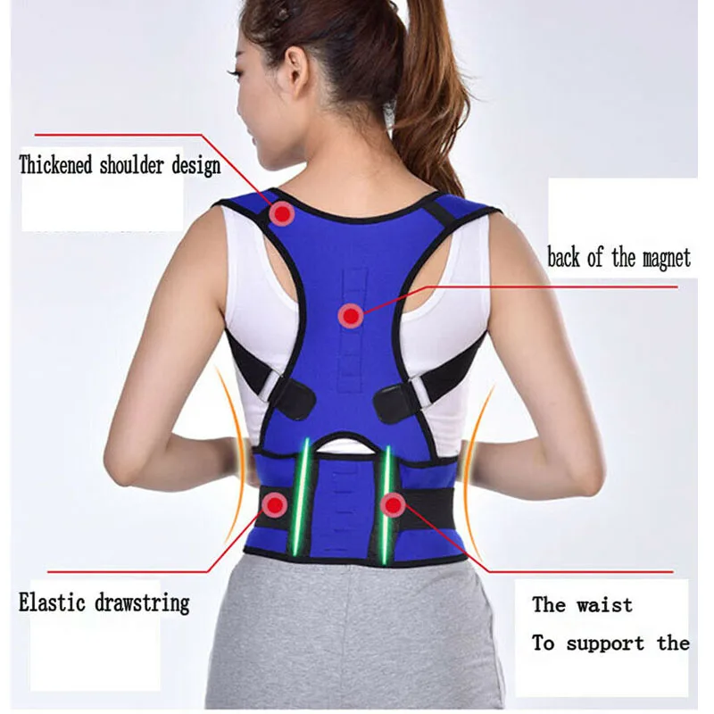 Корректор осанки для тела, корректирующий пояс для спины и плеч, регулируемый, высокое качество