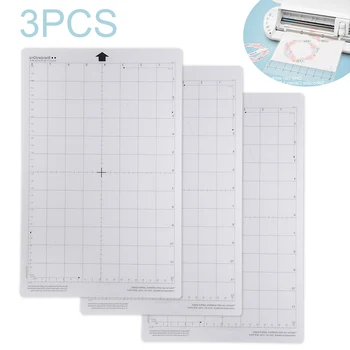 

3pcs/set Replacement Cutting Mat Transparent Adhesive Mat Pad With Measuring Grid For Silhouette Cameo Plotter Machine