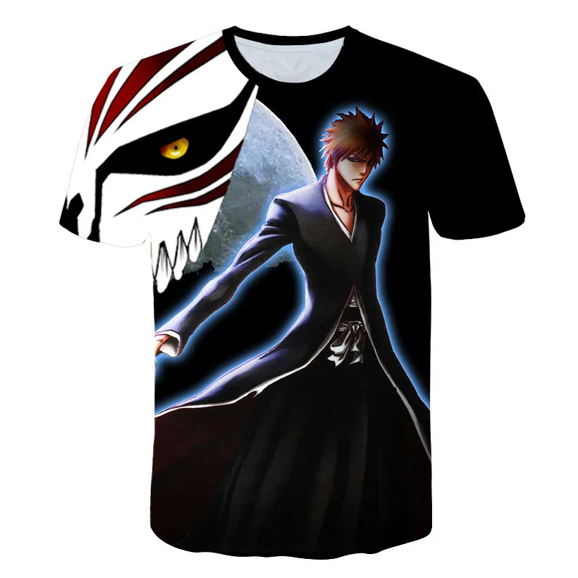 Bleach 3d T Shirt Men Shirts Anime Tshirt Summer T-Shirt Casual T-Shirt Mens Cosplay Casual Short Sleeve Cool Men