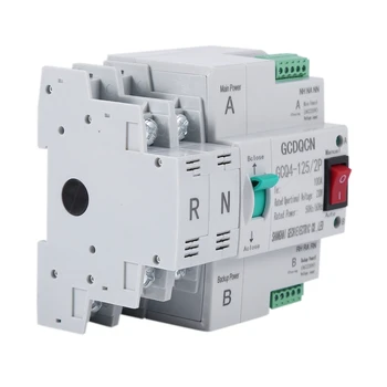 

Dual-Power Automatic Transfer Switch 2P 100A Household 35mm Rail Installation