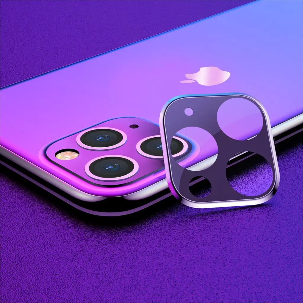 ROCK 2 шт. 3D объектив для камеры Защита экрана для iPhone 11 Pro Max Закаленное стекло пленка титановый сплав iPhone11 чехол для объектива Защита