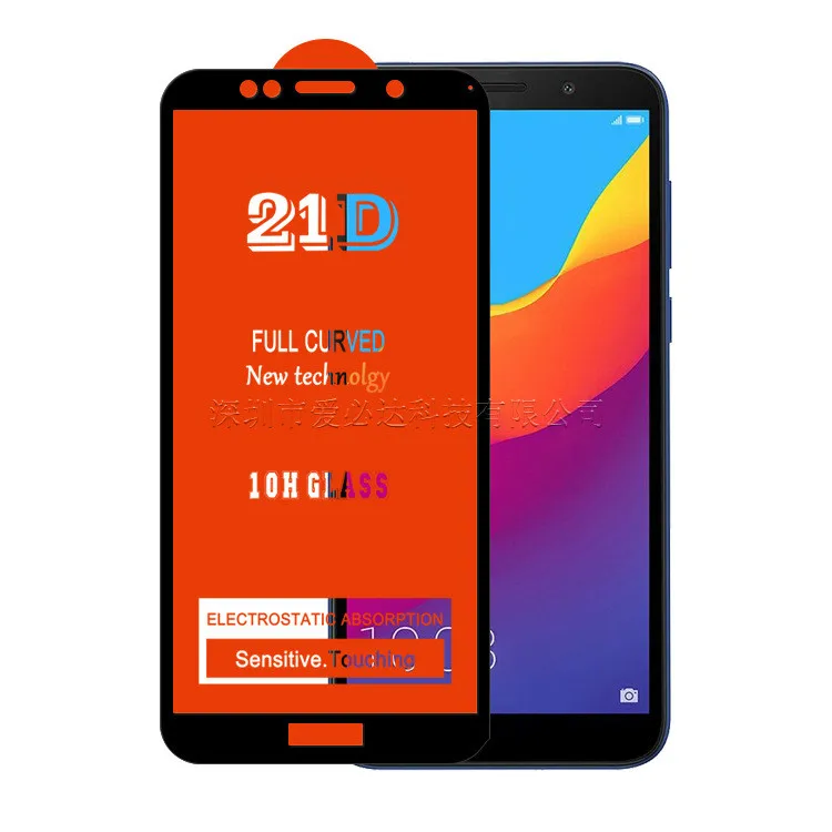 21D полностью изогнутая Защитная стеклянная пленка для Huawei honor 7S 20i 20lite экрана