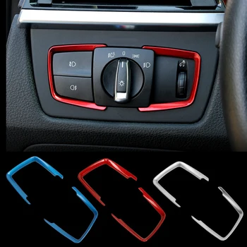 

Car styling Chrome Sticker Interior Headlight Switch Button Cover Trim for BMW 1/2/4 Series 316i gt 320li