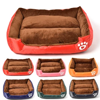 

PAPASGIX Autumn And Winter -resistant Square Pet House Kennel Waterproof Bottom Soft Warm House Cat Dog Bed