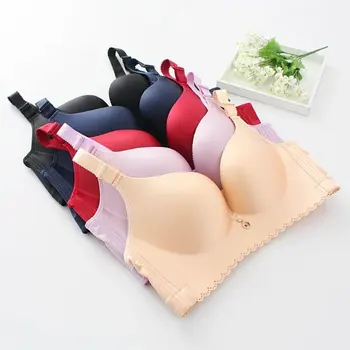

Plus-sized Women's Solid Seemless Bra without Steel Ring Special Push up Adjustable Fat Mm Underwear 117
