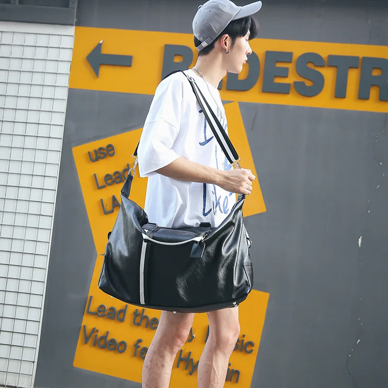

New fashion popular big bag men and women large capacity one shoulder hundred simple all-match student luggage bag