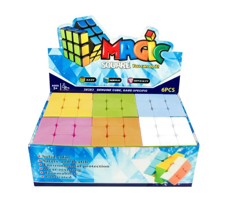 

Candy-Colored Three Layer Rubik's Cube Show Boxed Educational Smooth Rubik's Cube Game Science Intelligence Rubik's Cube Toy