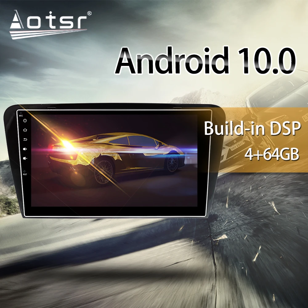 For Skoda Octavia A7 2013-2016 Car Multimedia Radio Player Stereo screen Android 10.0 DSP 10.1 inch IPS screen GPS Nav head unit