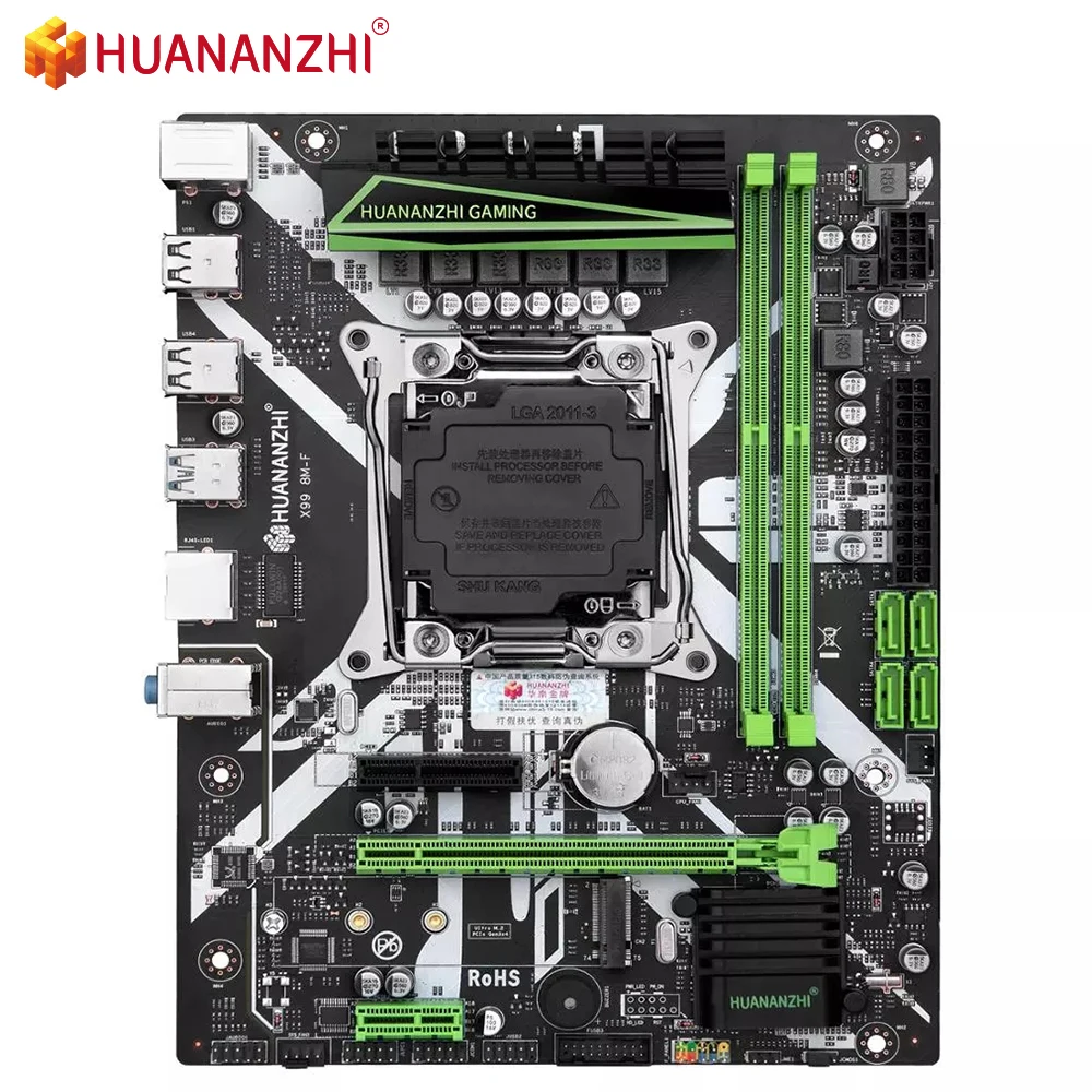 HUANANZHI X99 8M F Материнская плата Intel XEON E5 LGA2011 3 все серии DDR4 RECC NON ECC память NVME USB3.0