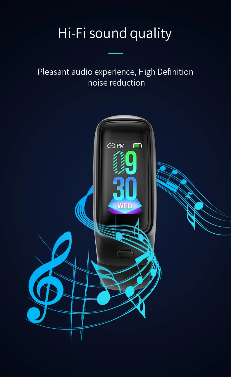 V09 banda inteligente + sem fio bluetooth