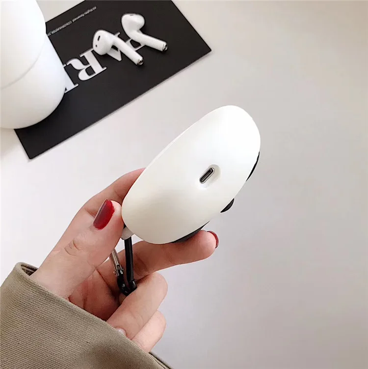 Для Apple AirPods 3D Забавный мультяшный Панда наушники чехол для Airpods 2 беспроводные наушники защитный чехол гарнитура оболочка