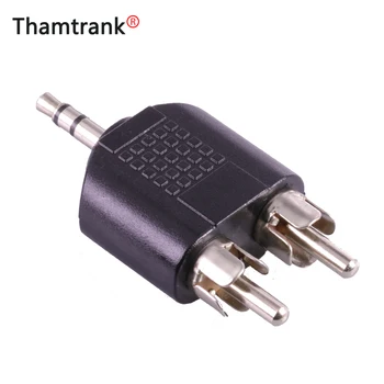 

10pcs 3.5mm Stereo Male Plug to Dual RCA Lotus Plug Male Connector Audio Adapter Nickel Plated 3.5 Plug RCA Connector