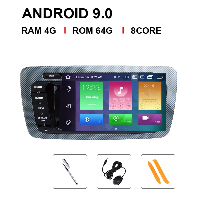 Ips DSP 64GB 2 Din Android 9,0 Автомобильный DVD Радио для Seat Ibiza 6J MK4 SportCoupe Ecomotive Cupra 2009-2013 gps Мультимедиа OBD RDS - Цвет: 8 Core 64 ROM