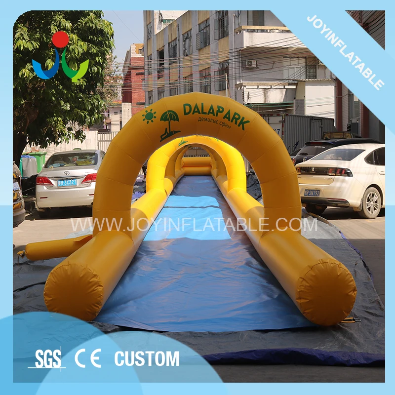 40M Long PVC Inflatable Slip N  Water Slide with Pond for Summer 2