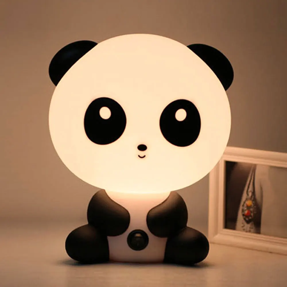 

Reading Table Lamps Children's LED Night Lights Cartoon Panda Bedroom Lamps Night Light